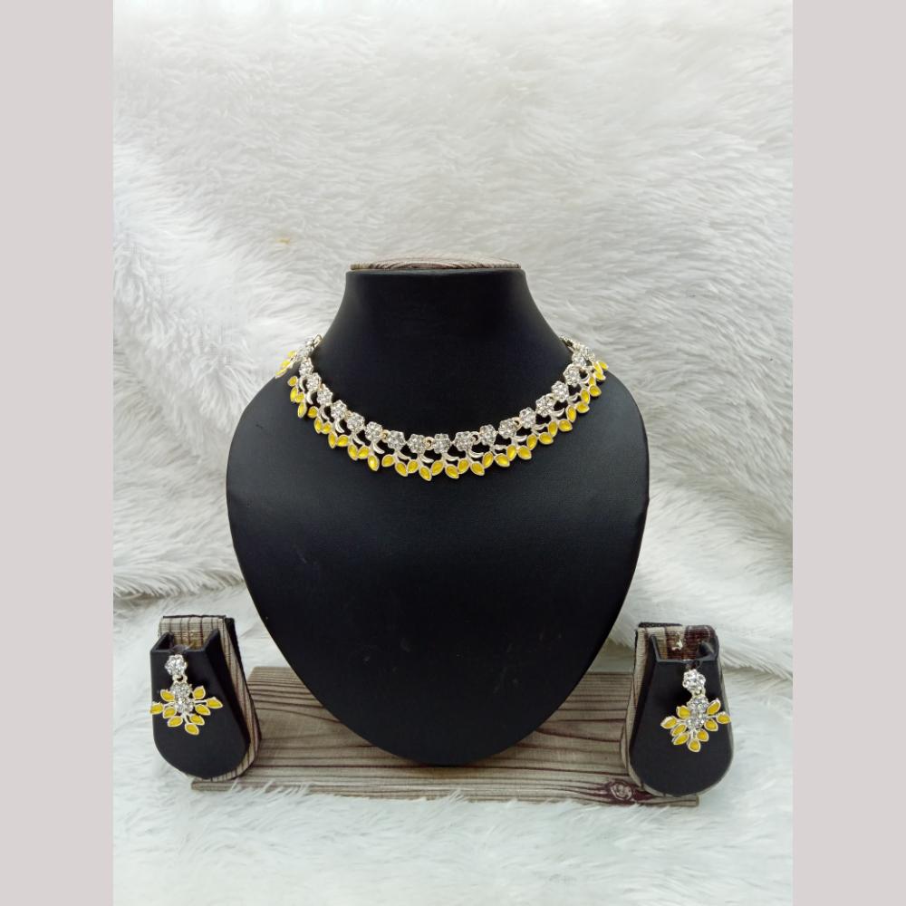 Manisha Jewellery Gold Plated Austrian Stone Necklace Set