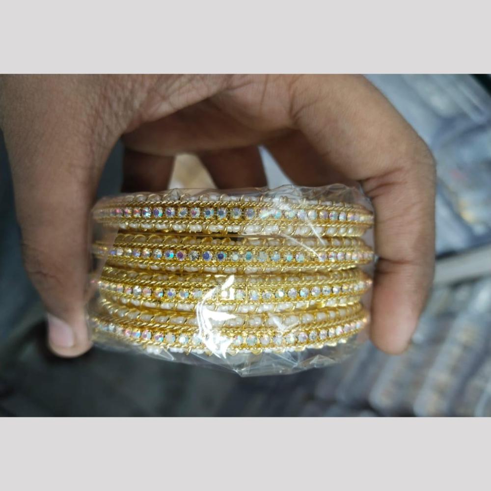Manisha Jewellery Gold Plated Austrian Stone Bangles Set