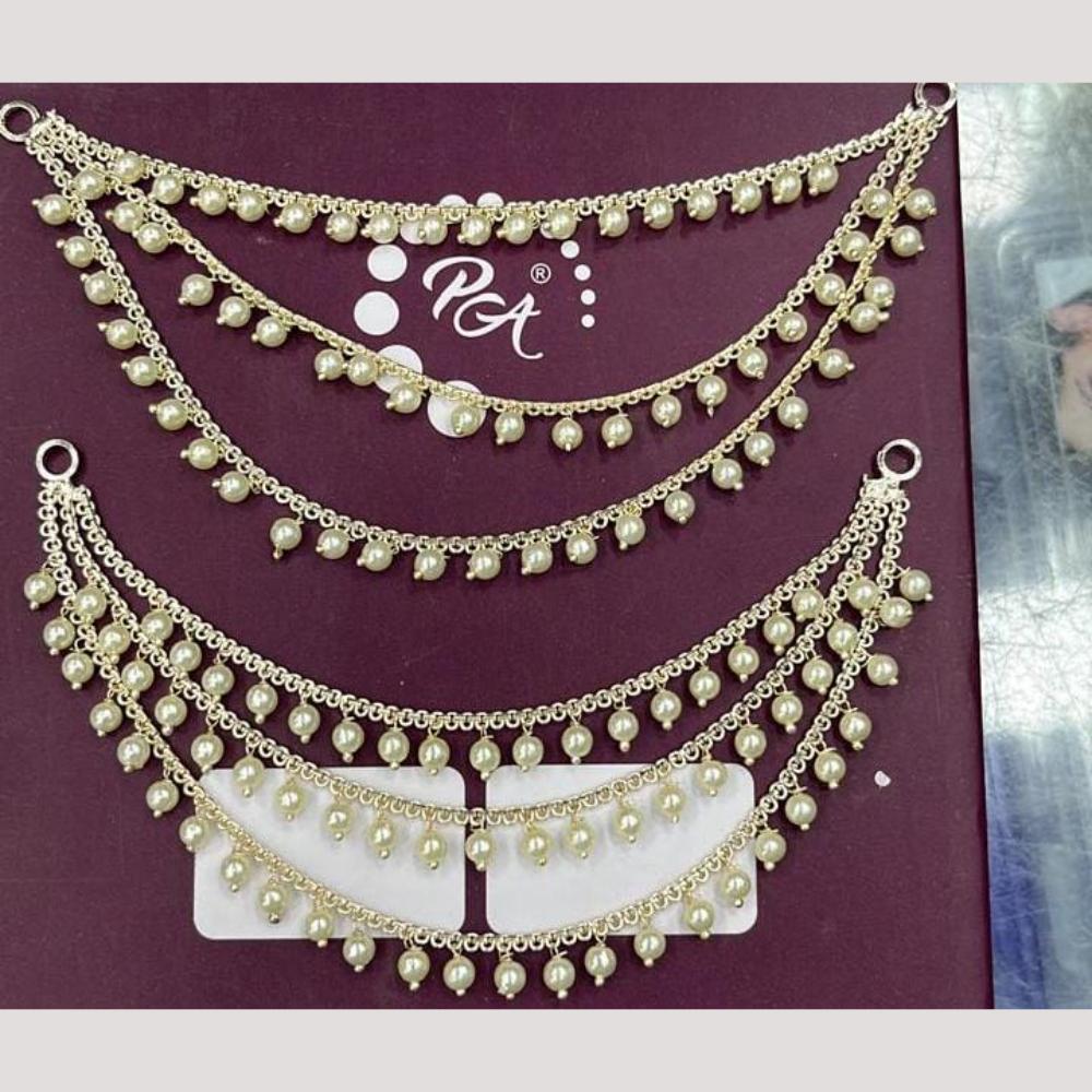 Manisha Jewellery Gold Plated Pearls Kanchain