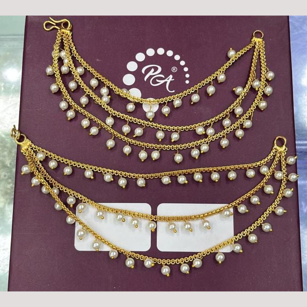 Manisha Jewellery Gold Plated Pearls Kanchain
