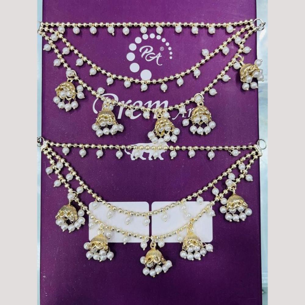 Manisha Jewellery Gold Plated Pearls Kanchain