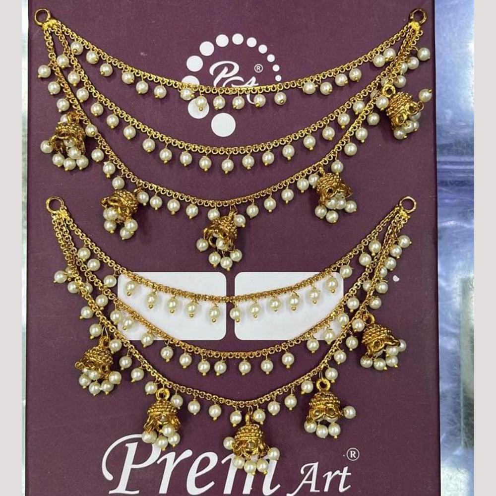 Manisha Jewellery Gold Plated Pearls Kanchain