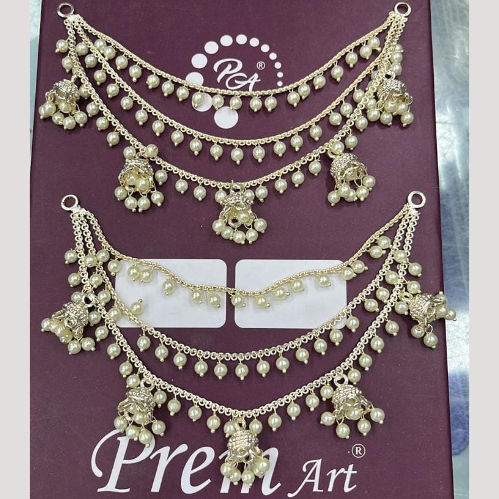 Manisha Jewellery Gold Plated Pearls Kanchain