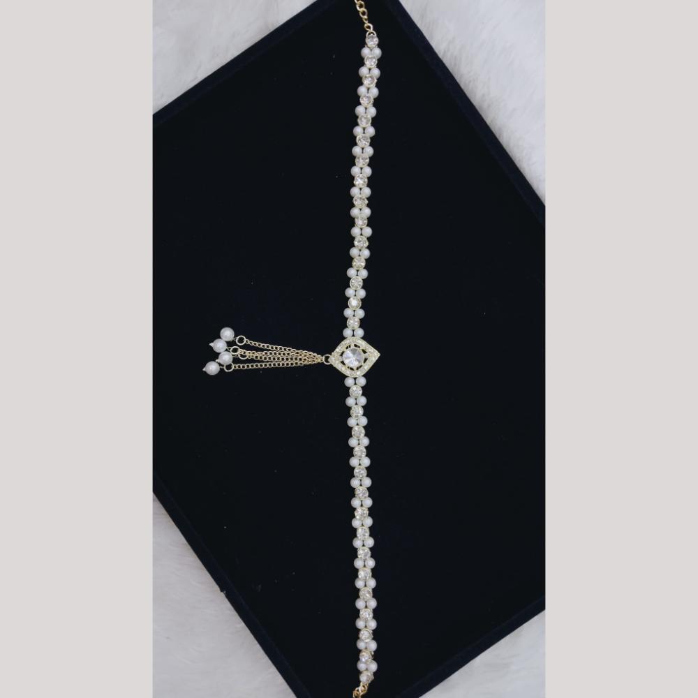 Manisha Jewellery Crystal Stone And Pearls Kamarbandh