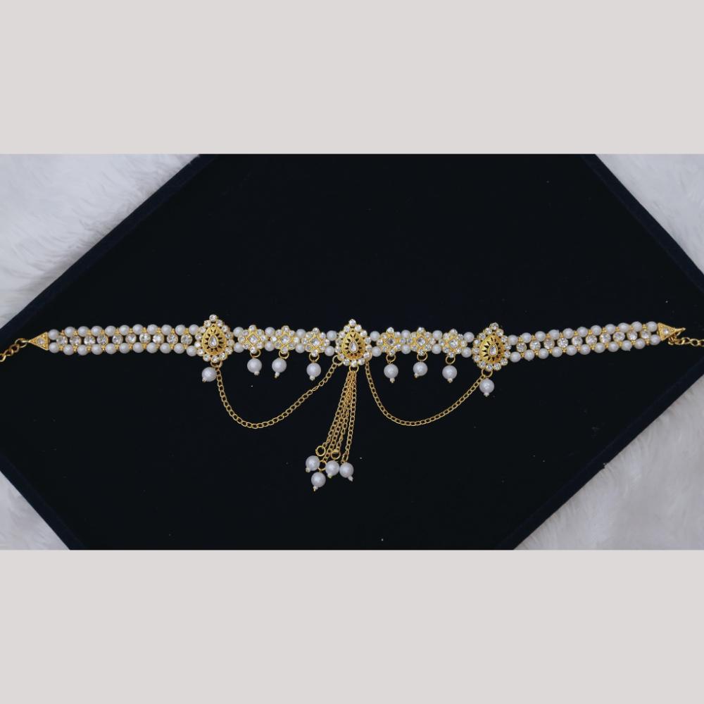 Manisha Jewellery Crystal Stone And Pearls Kamarbandh