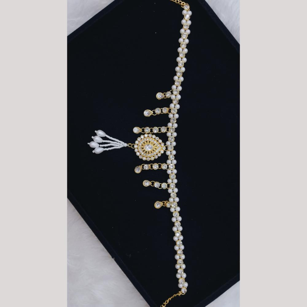 Manisha Jewellery Crystal Stone And Pearls Kamarbandh