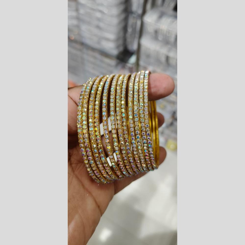 Manisha Jewellery Gold Plated Austrian Stone Bangles Set