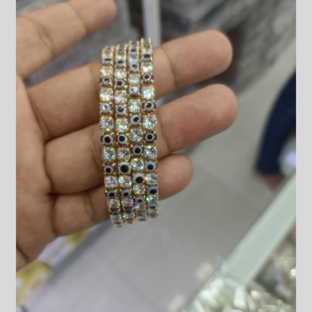 Manisha Jewellery Gold Plated Austrian Stone Bangles Set