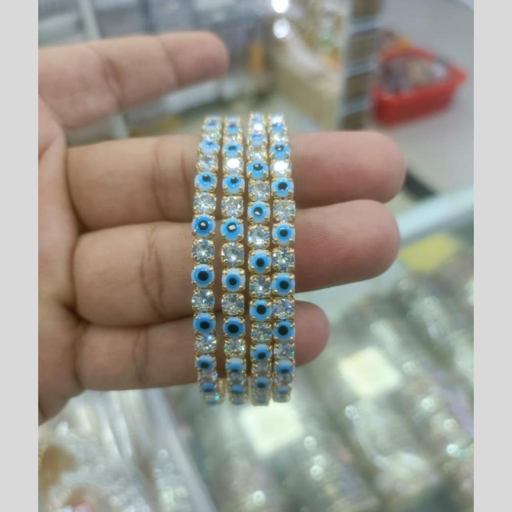 Manisha Jewellery Gold Plated Austrian Stone Bangles Set