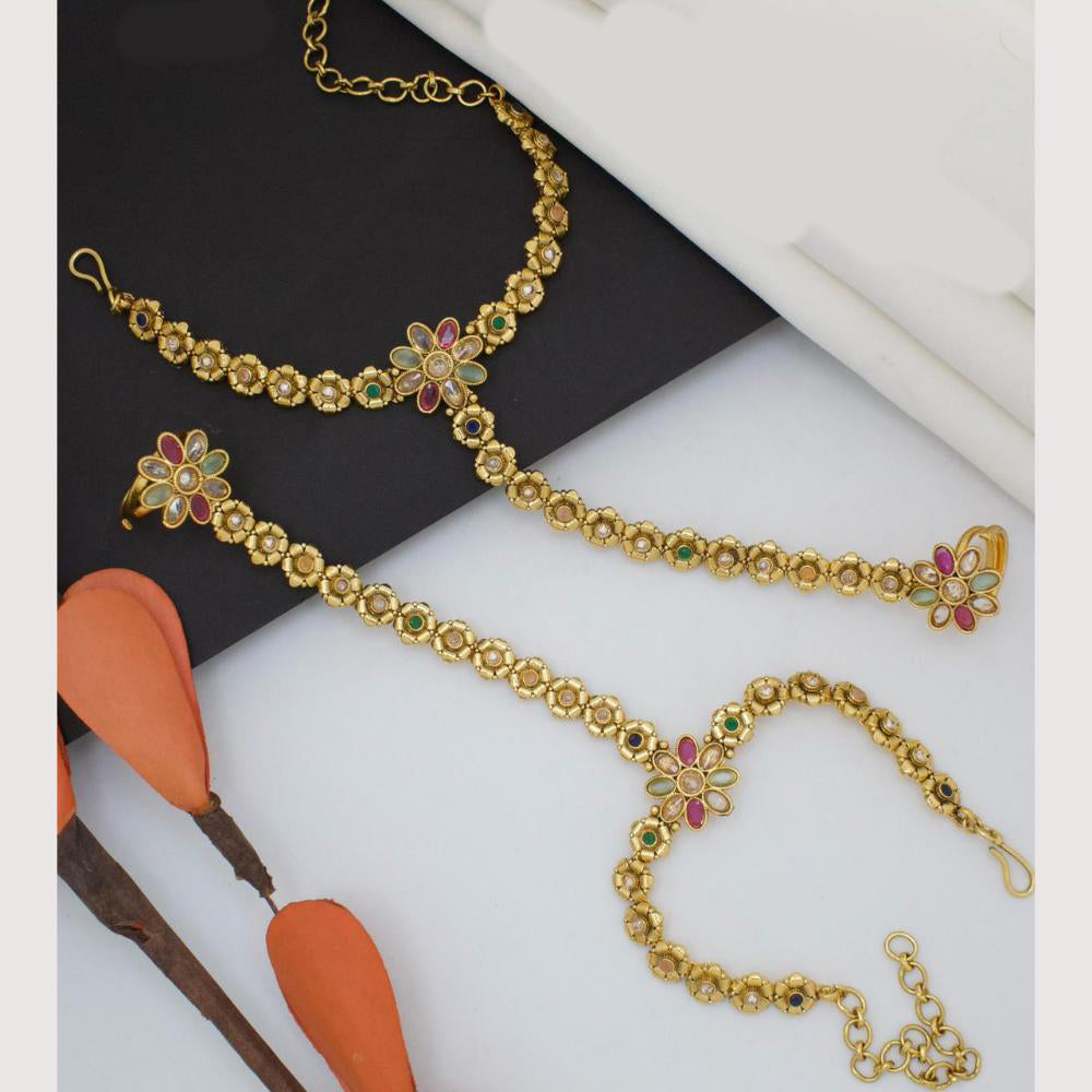 Manisha Jewellery Classic Traditional Pota Hand Harness