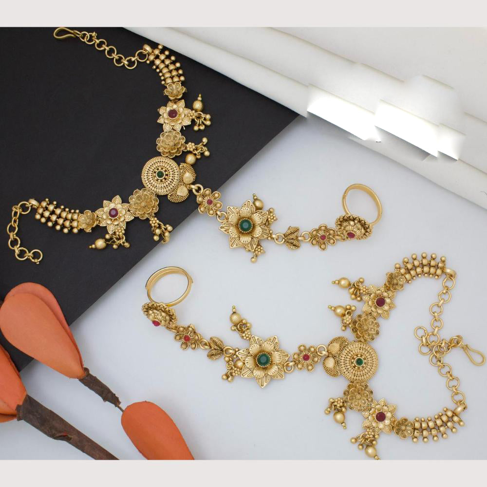 Manisha Jewellery Classic Traditional Pota Hand Harness