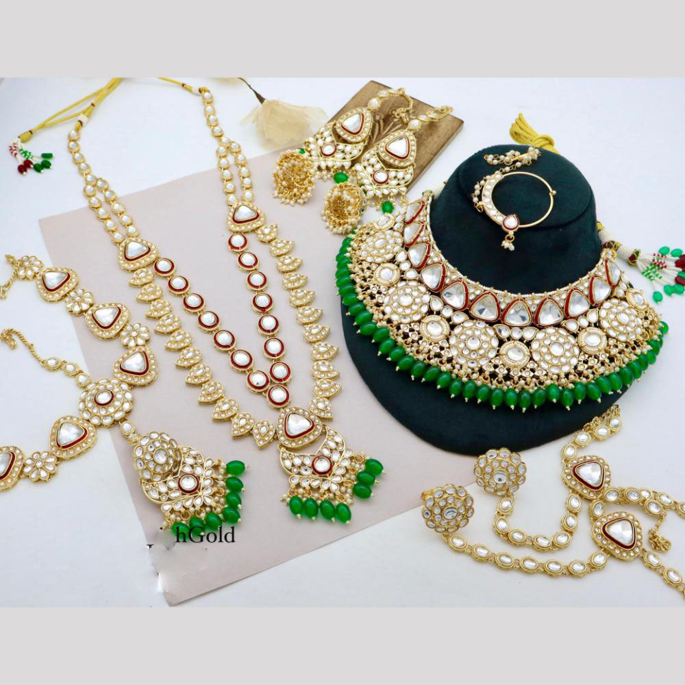 Manisha Jewellery Kundan and Beads Bridal Set