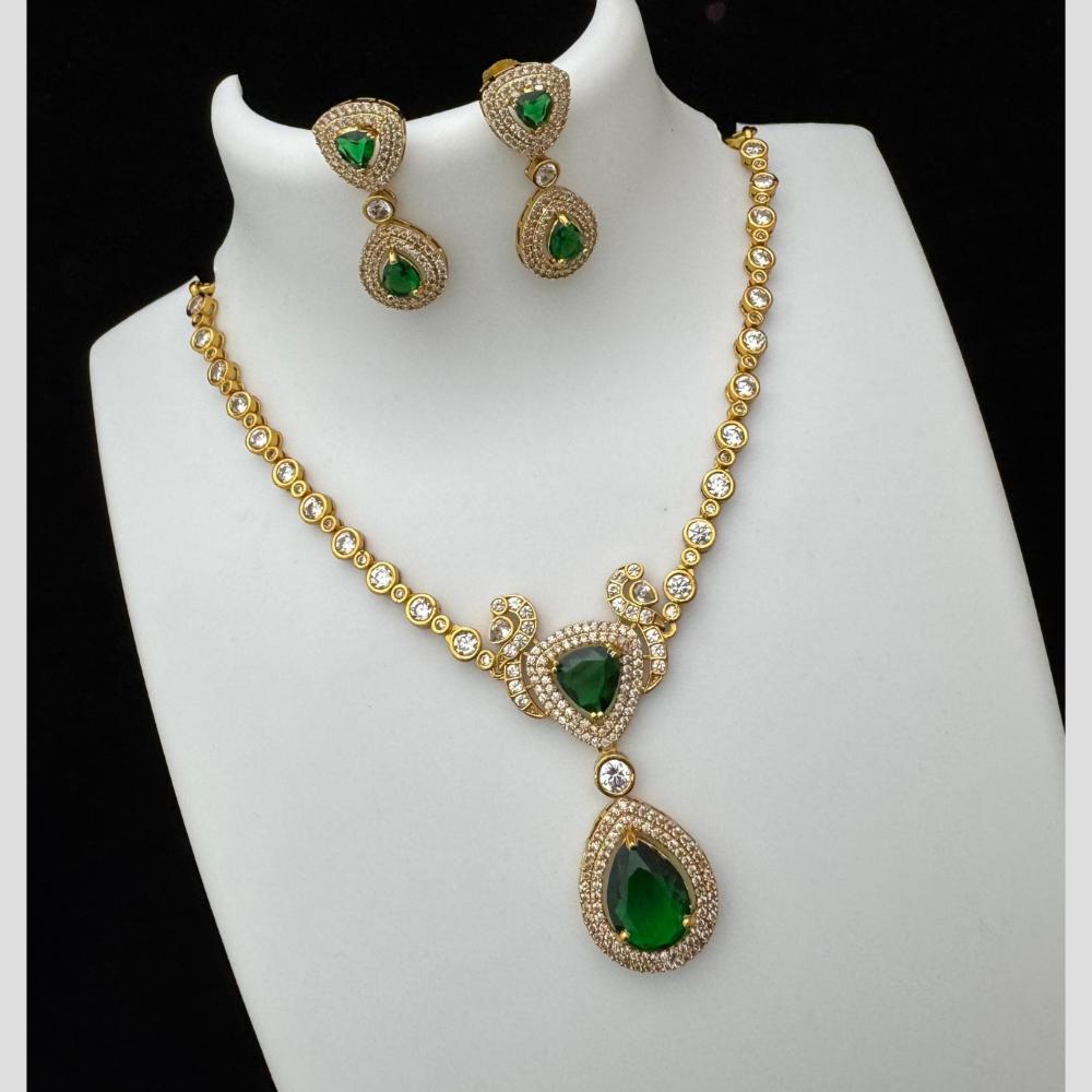 Manisha AD Necklace Set – Sparkling American Diamond Jewellery for Women