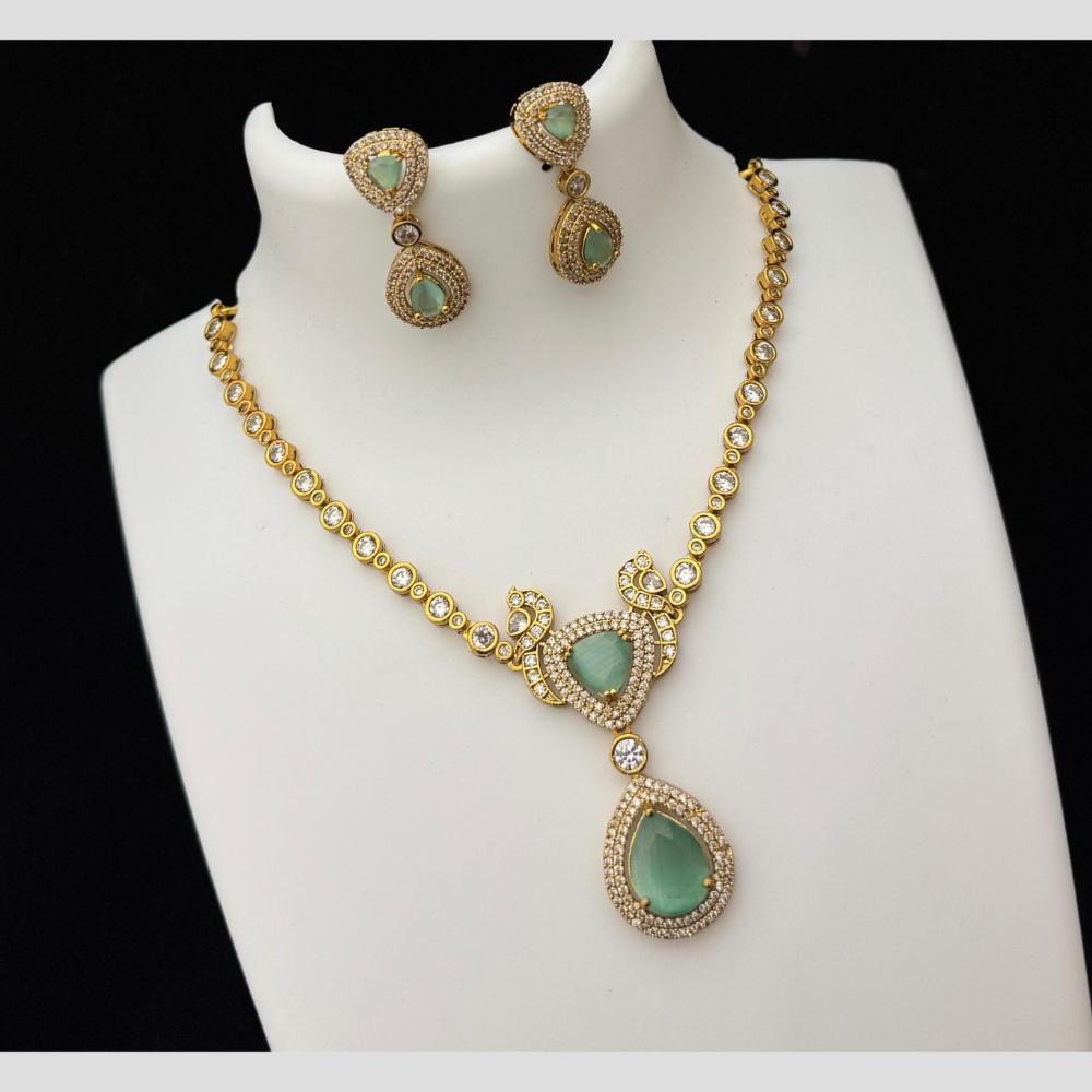 Manisha AD Necklace Set – Sparkling American Diamond Jewellery for Women