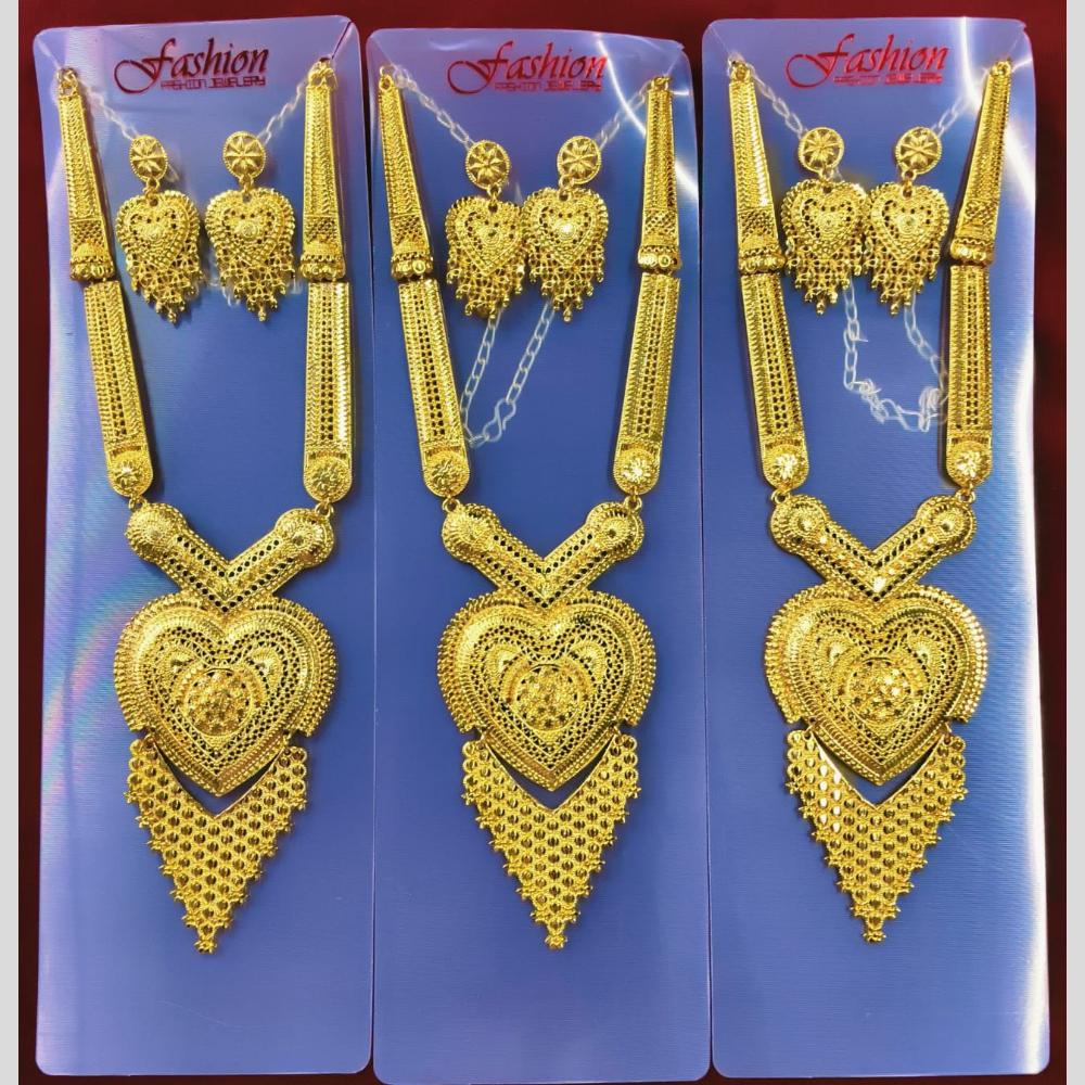 Manisha Jewellery Traditional Forming Look Long Necklace Set (One Piece Only)