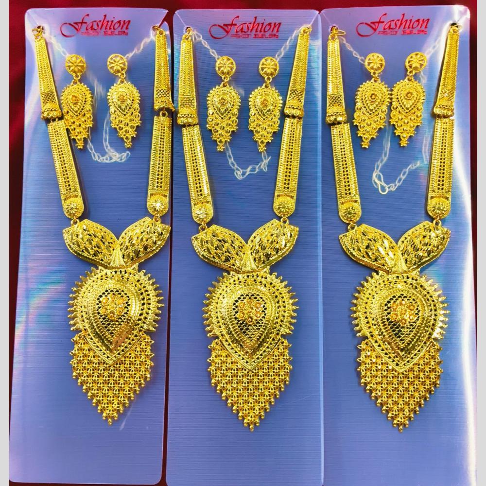 Manisha Jewellery Traditional Forming Look Long Necklace Set (One Piece Only)