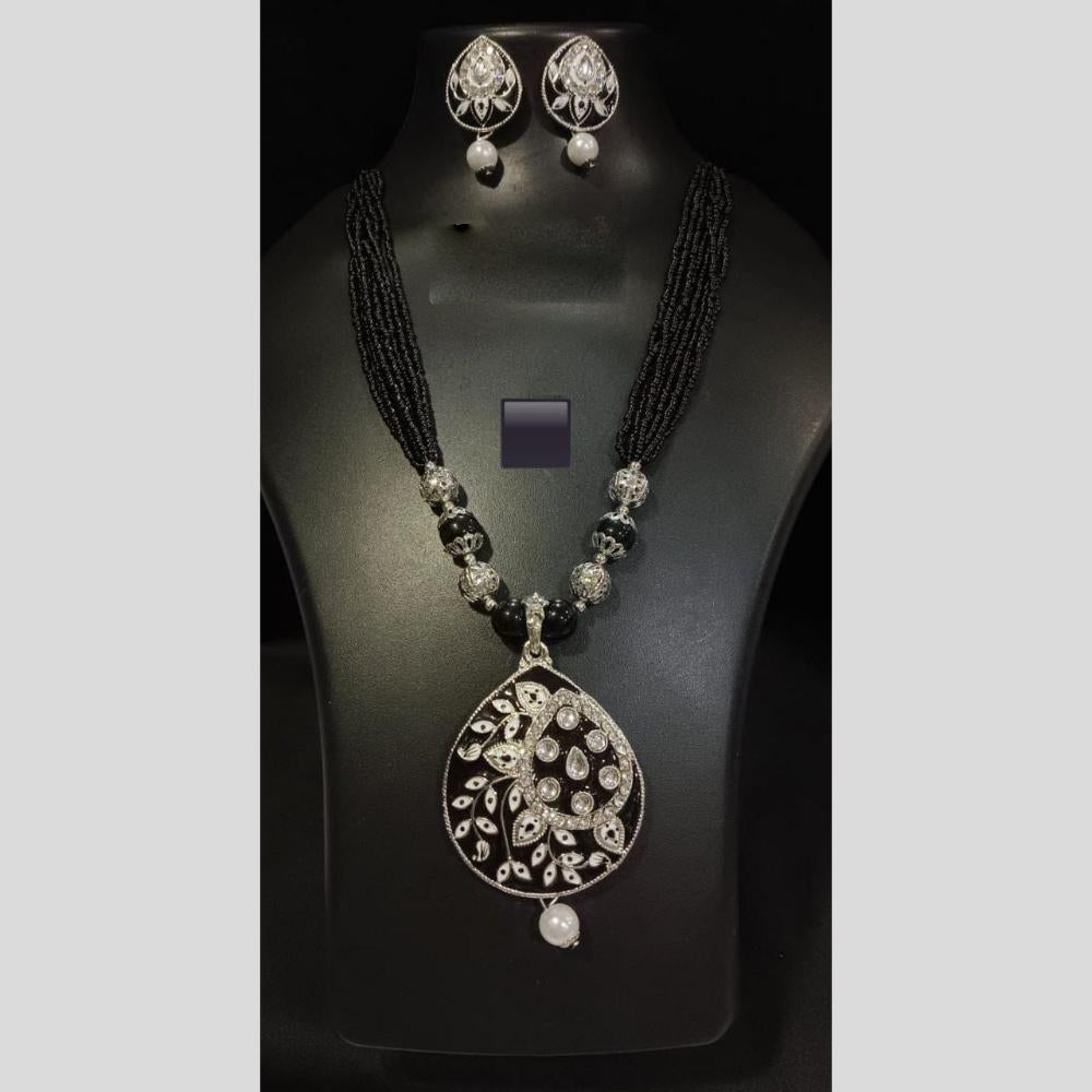 Manisha Jewellery Tribal Inspired Kundan and Beads Long Necklace Set