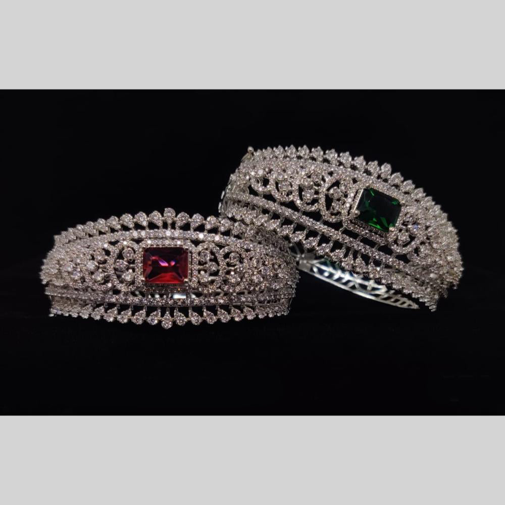 Manisha Jewellery Party Wear American Diamond Openable Bracelet in Stylish Design