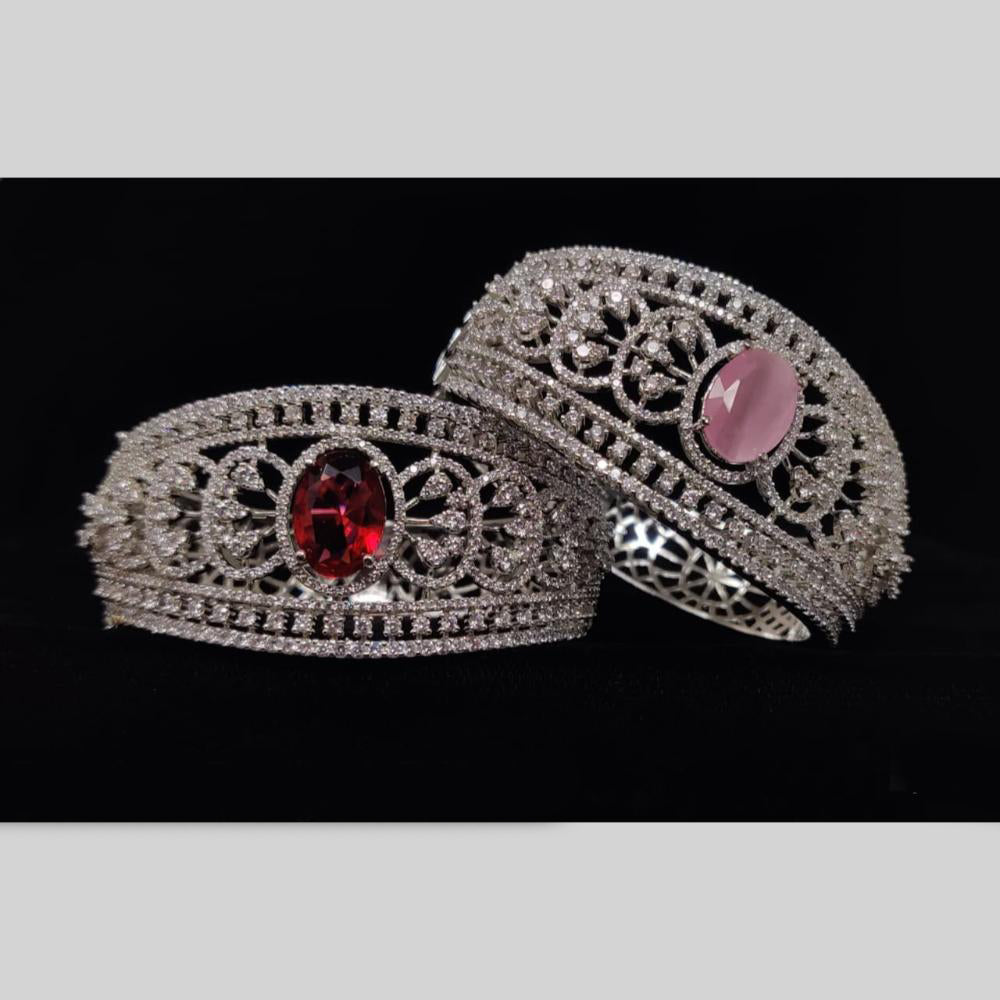 Manisha Jewellery Elegant Openable Bracelet Studded with Sparkling American Diamonds