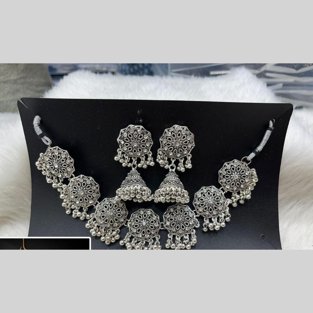 Manisha Jewellery Oxidised Necklace Set for Garba, Dandiya, and Festive Outfits