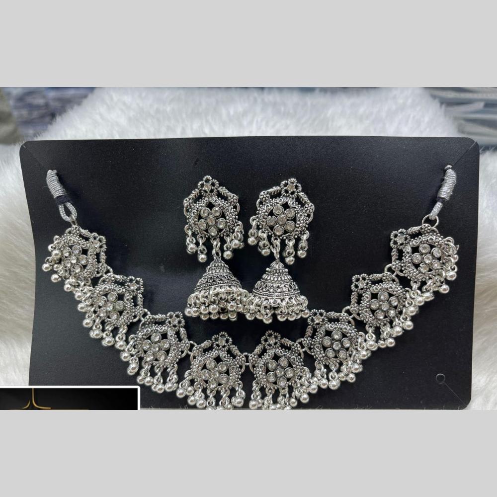 Manisha Jewellery Oxidised Necklace Set for Garba, Dandiya, and Festive Outfits
