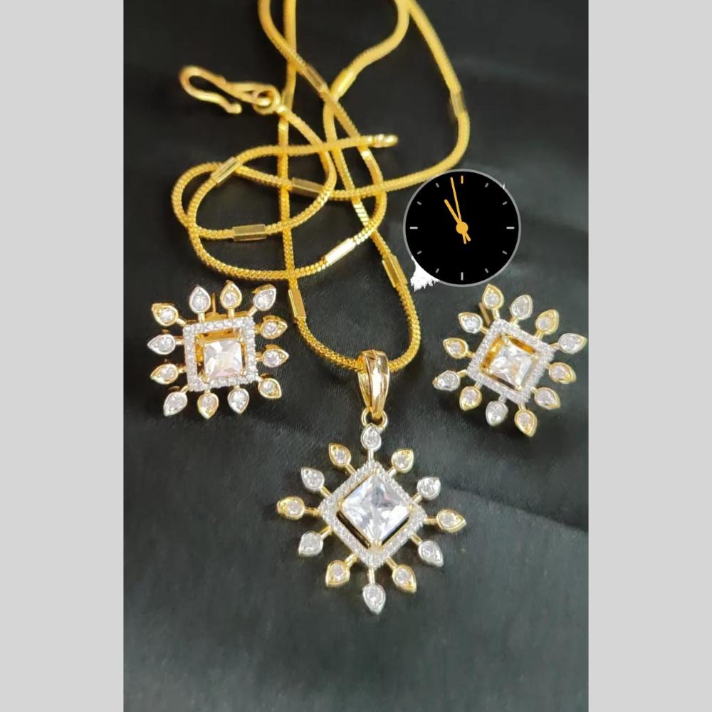 Manisha Jewellery AD Chain Pendant Set for Everyday Elegance