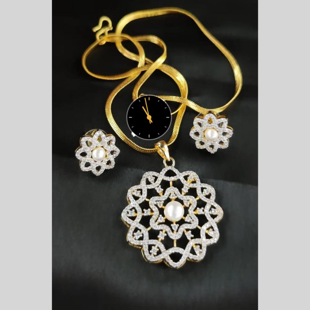 Manisha Jewellery AD Chain Pendant Set for Everyday Elegance
