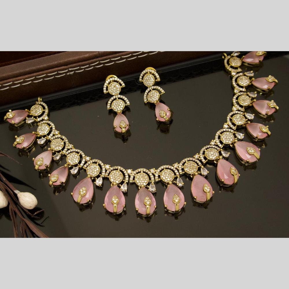 Manisha Jewellery Austrian Stone And Crystal Stone Necklace Set