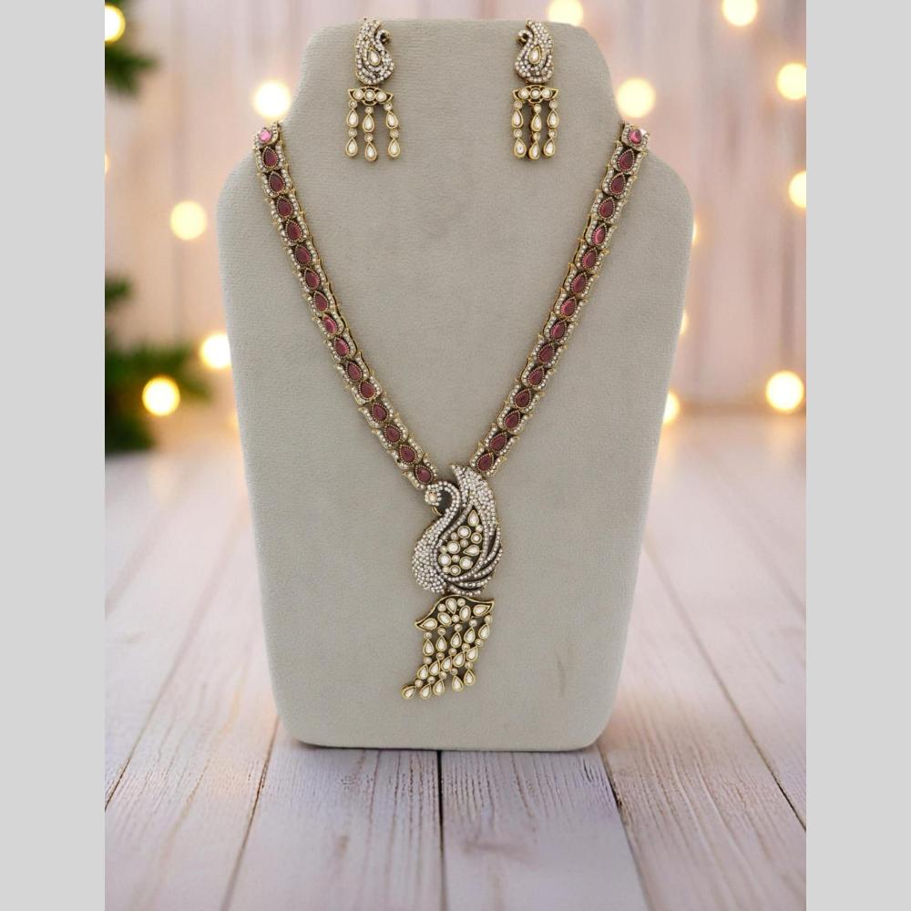 Manisha Jewellery Peacock Inspired Long Necklace Set