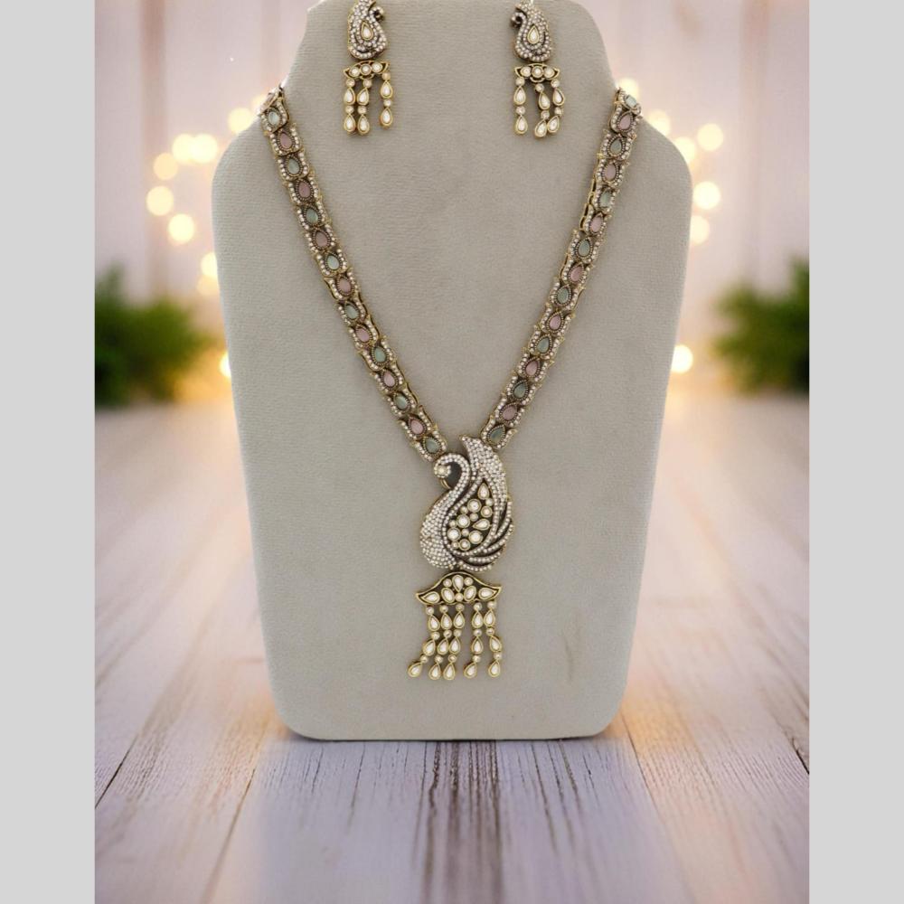 Manisha Jewellery Peacock Inspired Long Necklace Set
