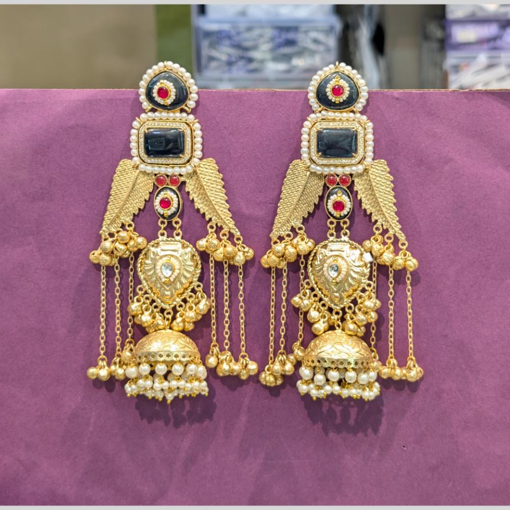 Grace in Every Drop Manisha Pota Stone Dangling Earrings