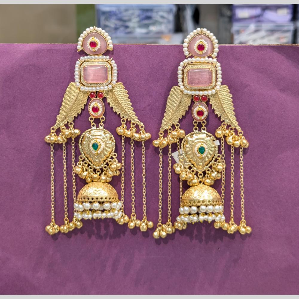 Grace in Every Drop Manisha Pota Stone Dangling Earrings