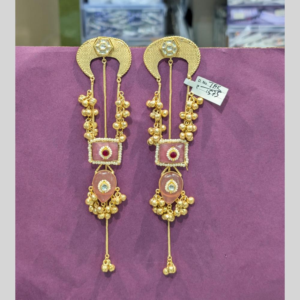 Grace in Every Drop Manisha Pota Stone Dangling Earrings