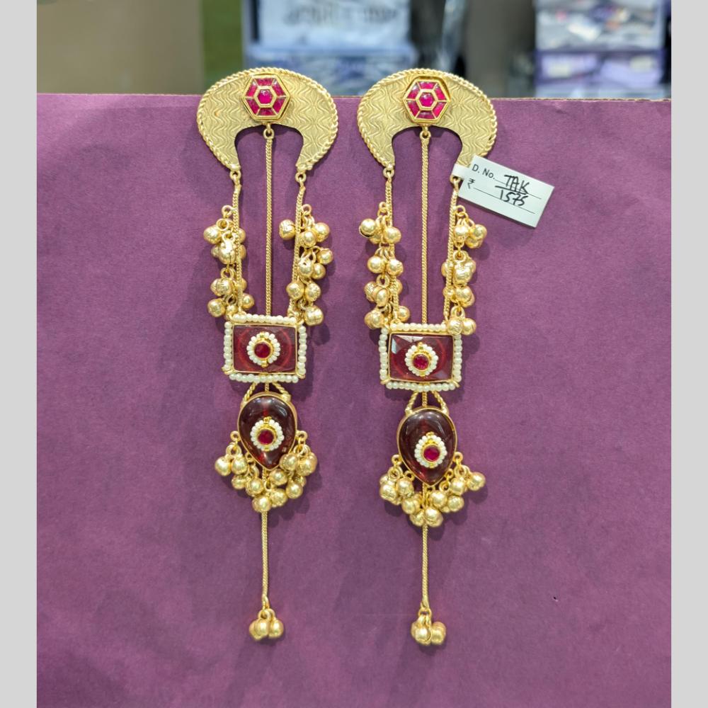 Grace in Every Drop Manisha Pota Stone Dangling Earrings