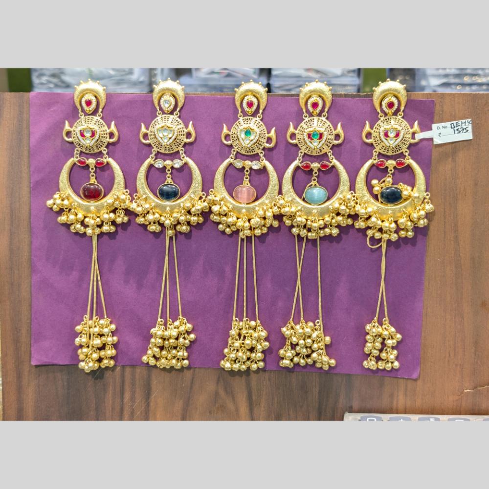 Grace in Every Drop Manisha Pota Stone Dangling Earrings