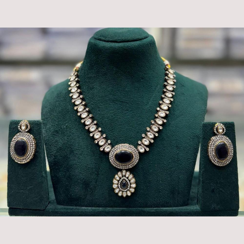 Manisha Jewellery Traditional Elegance Pota Stone Necklace Set