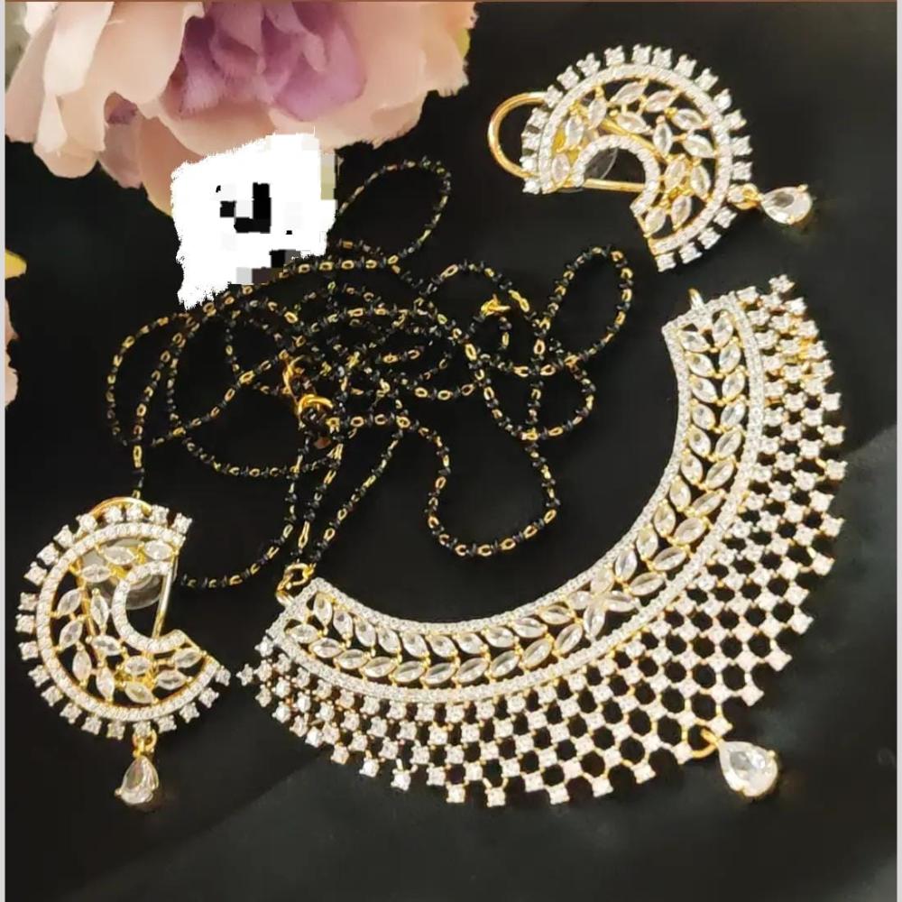 Manisha Jewellery Premium American Diamonds Mangalsutra Symbolic Elegance In every Detail