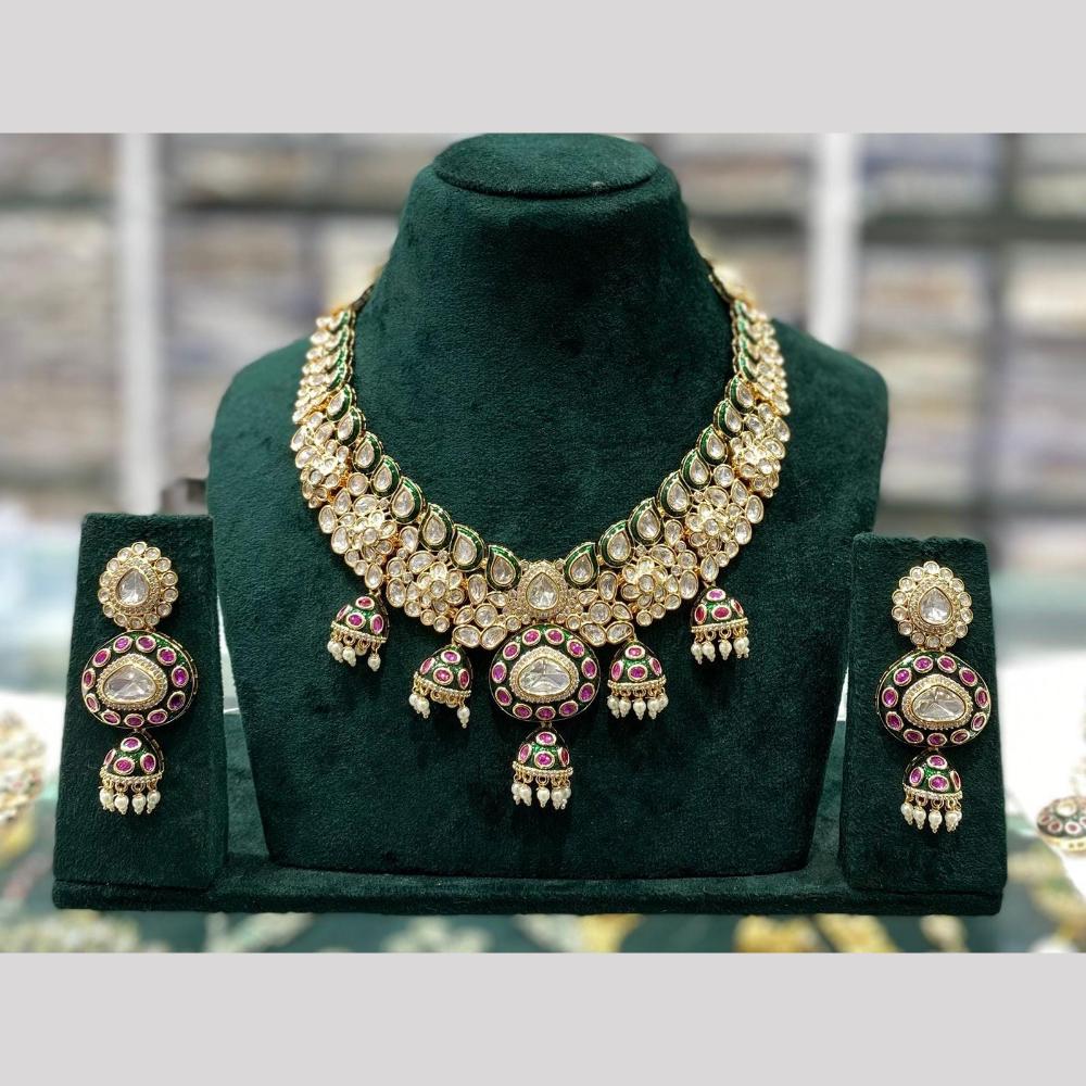 Manisha Jewellery Ethnic Kundan And Meenakari Necklace Timeless Charm Festive Fashion