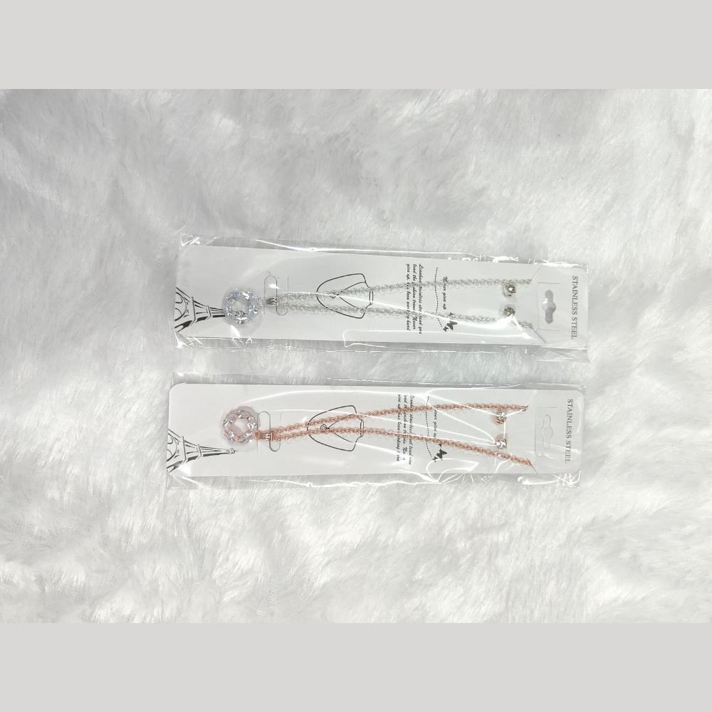 Manisha Jewellery Delicate Turkish Rose Gold Chain Pendent set For Daily And Party Wear