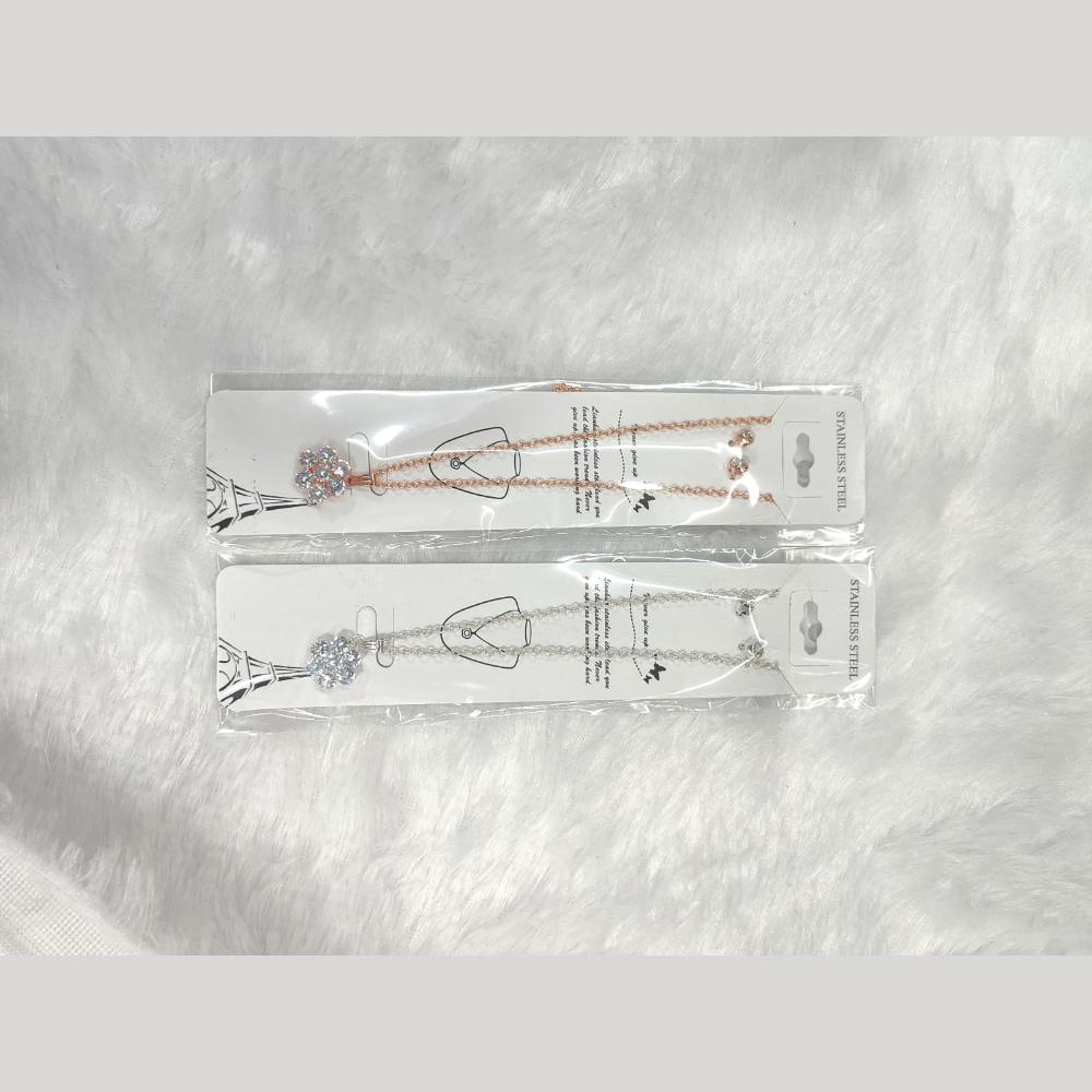 Manisha Jewellery Delicate Turkish Rose Gold Chain Pendent set For Daily And Party Wear