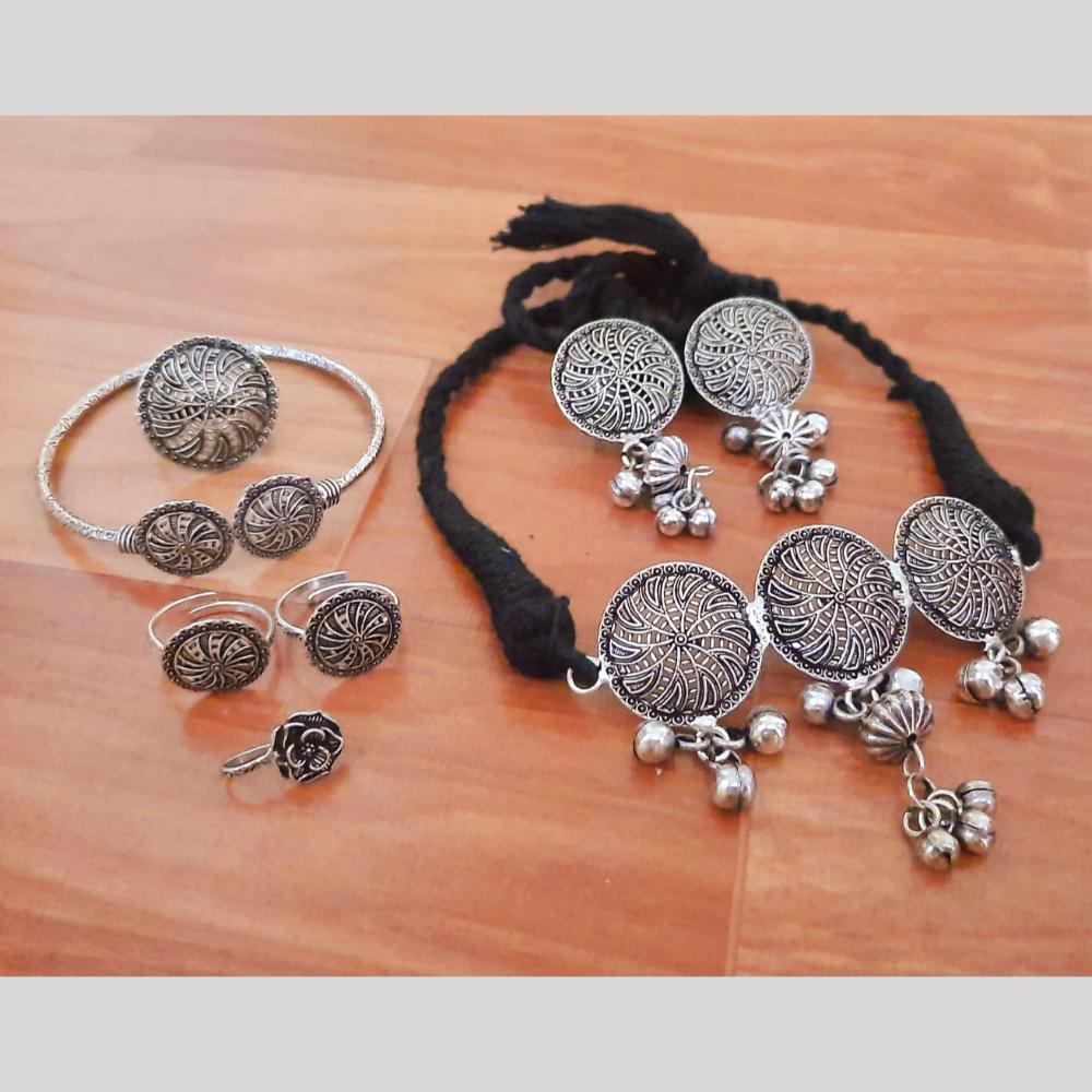 Manisha Jewellery Statement Oxidised Jewellery Combo Set for
