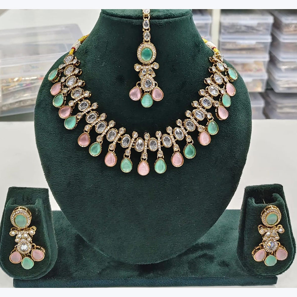 Manisha Jewellery Majestic Crystal And Austrian Stone Necklace Set For All Occassions