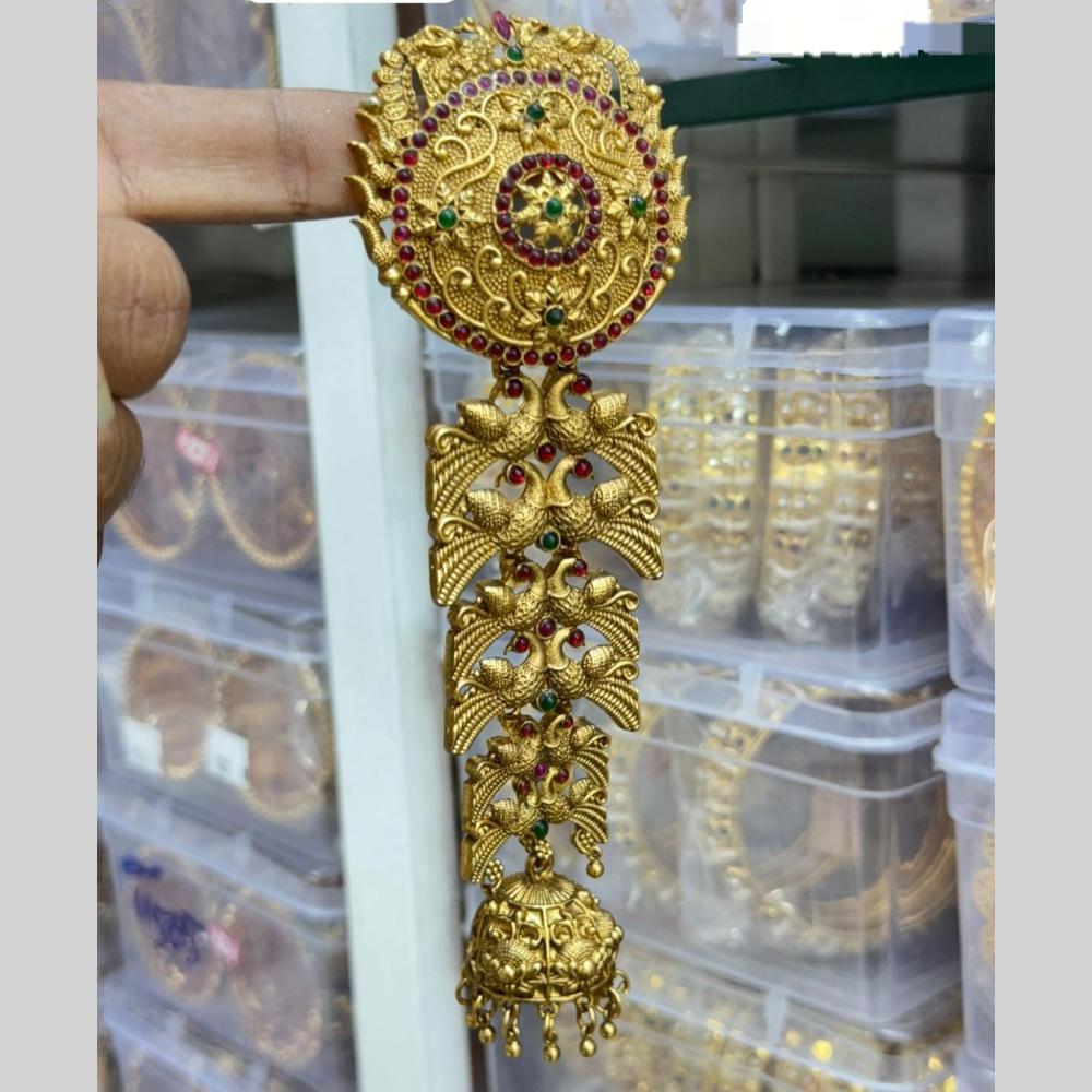 Manisha Jewellery Premium Pota Stone And Pearl Hair Accessories