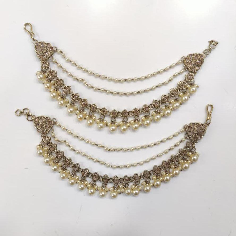 Manisha Jewellery Classic Crystal Stone And Pearl Kanchain