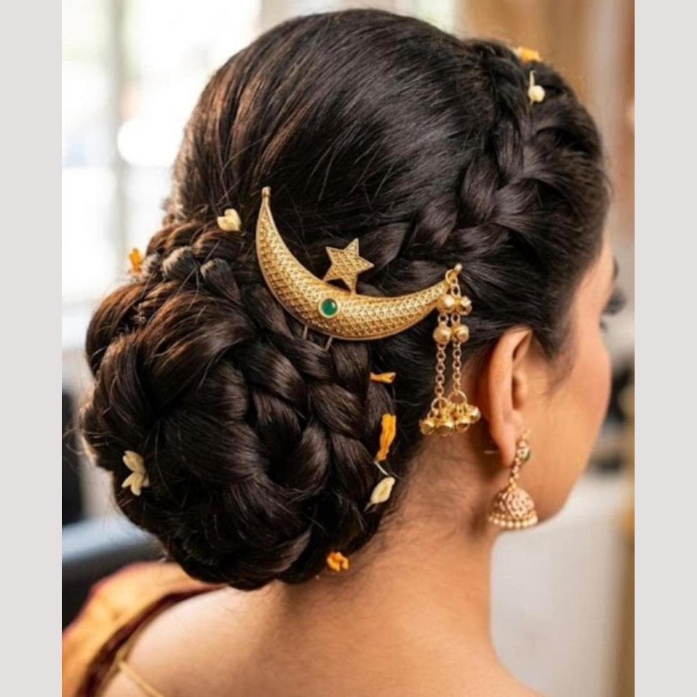 Manisha Jewellery Elegant Pota Stone Hair Pins For Bridal , Festive