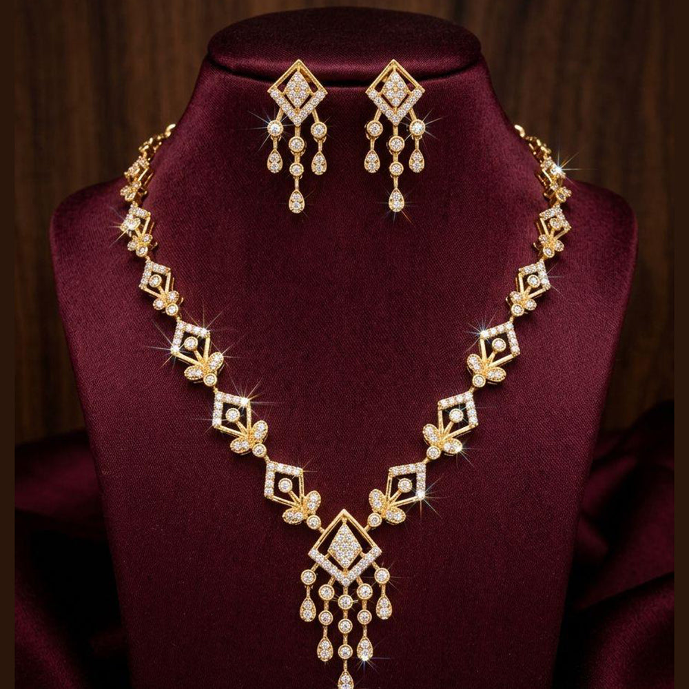 Manisha Jewellery Royal Austrian Stone Designer Necklace Set