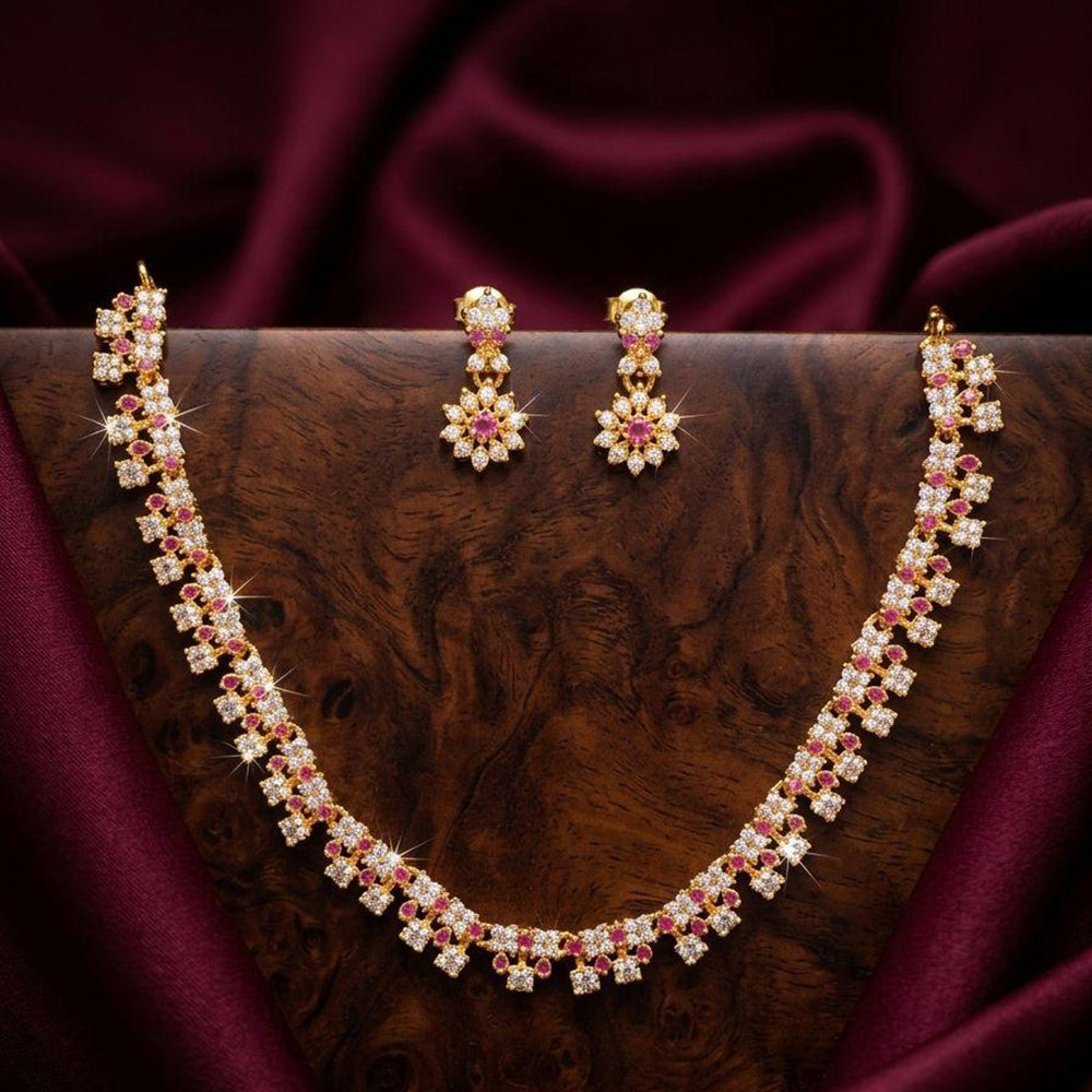 Manisha Jewellery Royal Austrian Stone Designer Necklace Set