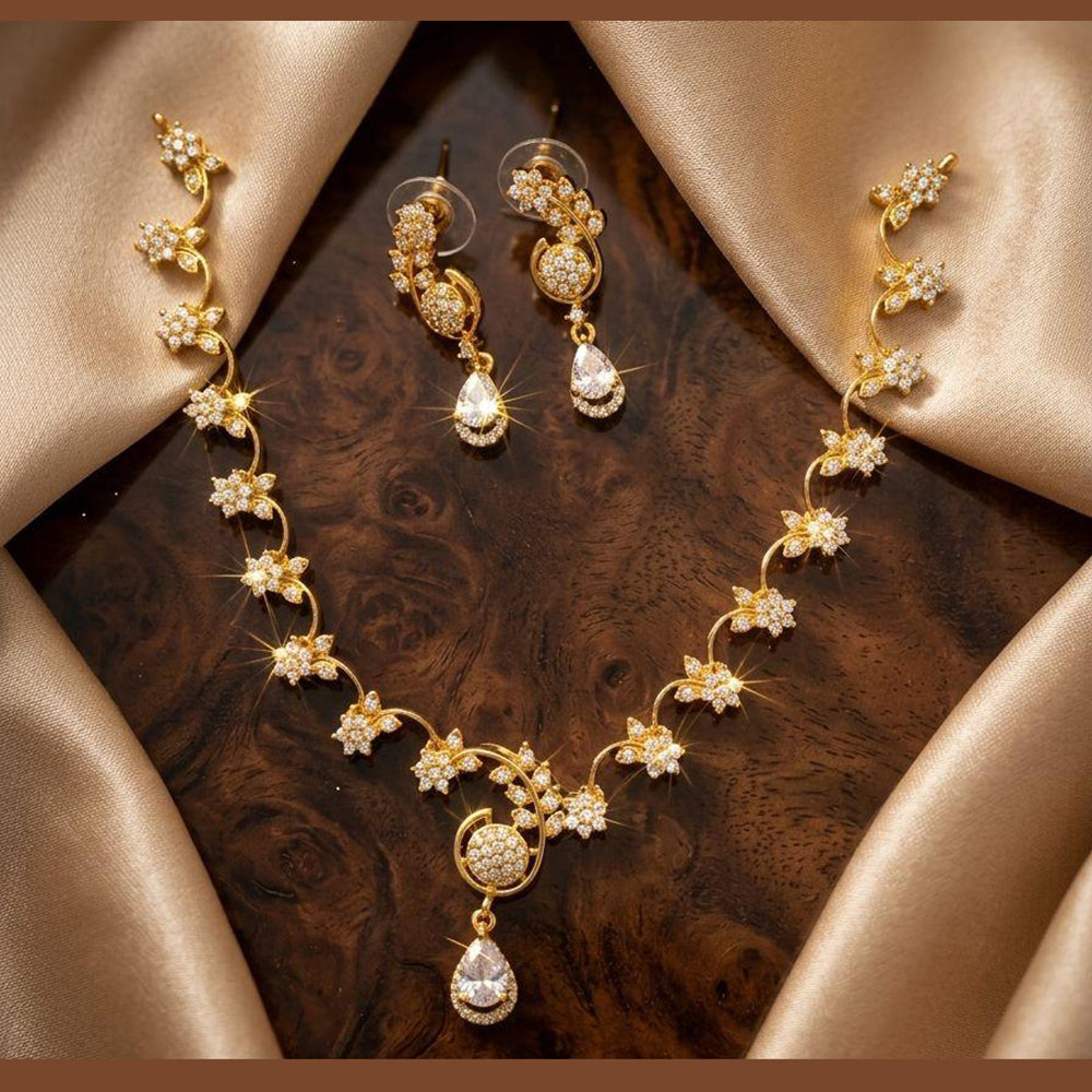 Manisha Jewellery Royal Austrian Stone Designer Necklace Set