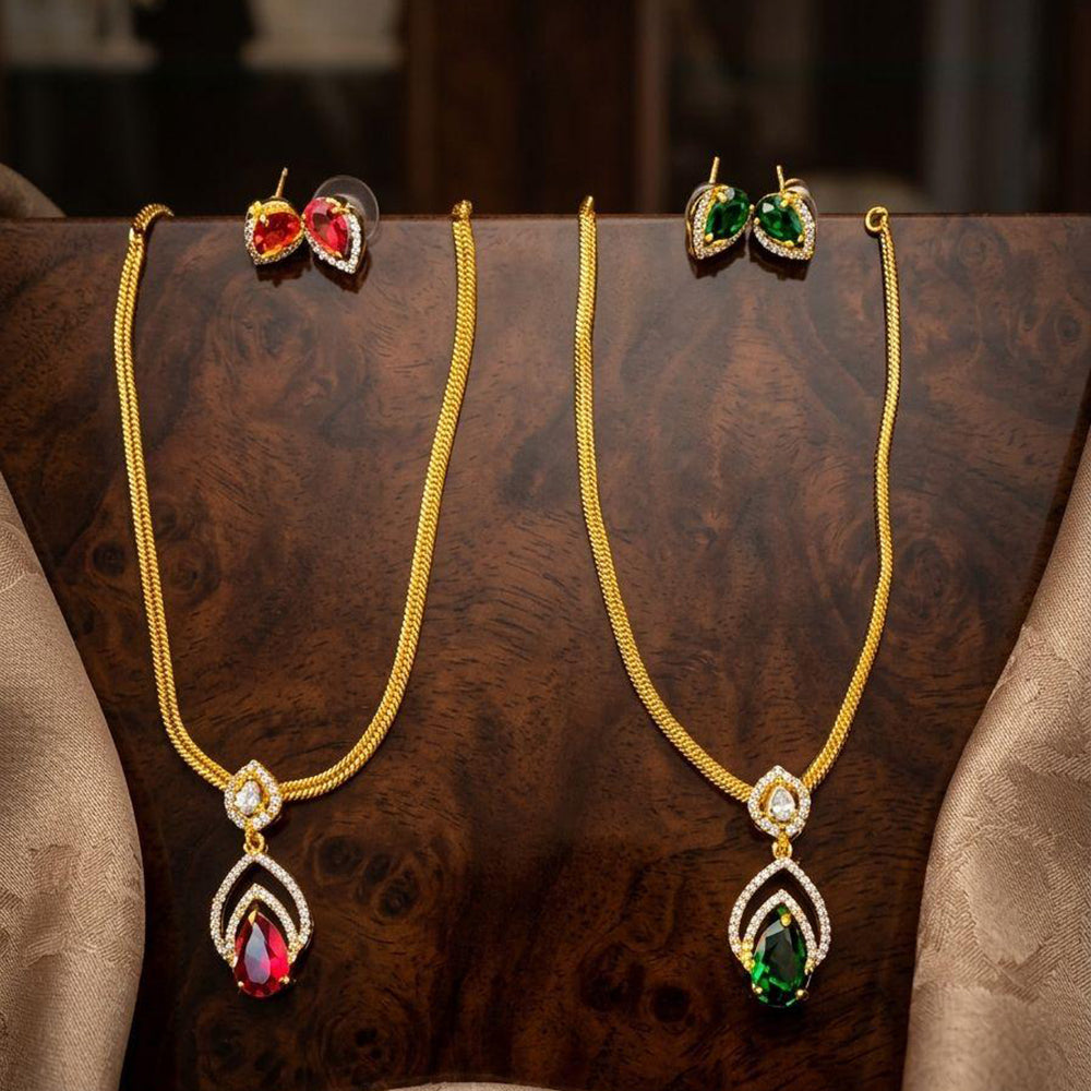 Manisha Jewellery Royal American Daimond Necklace Set