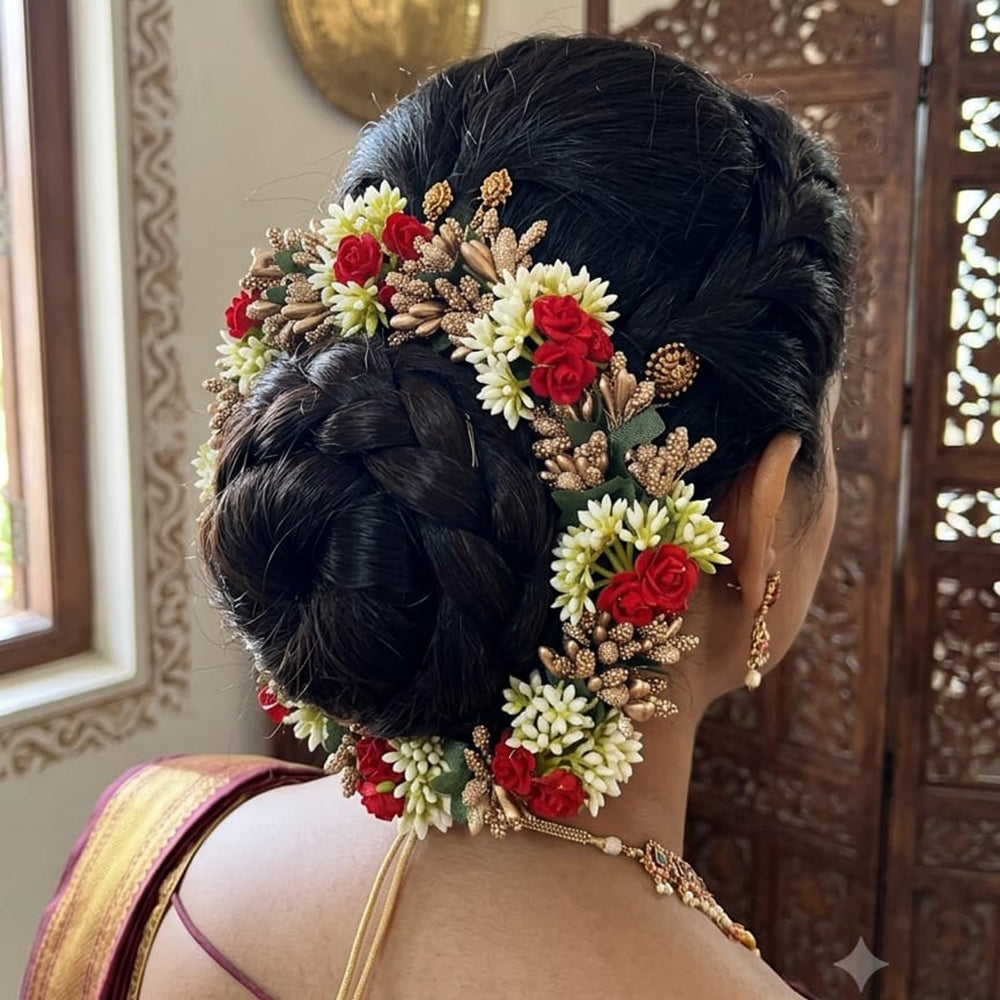 Manisha Jewellery Designer Artificial Floral Hair Accessories For Women